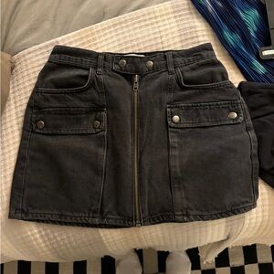Reformation Denim Cargo Skirt